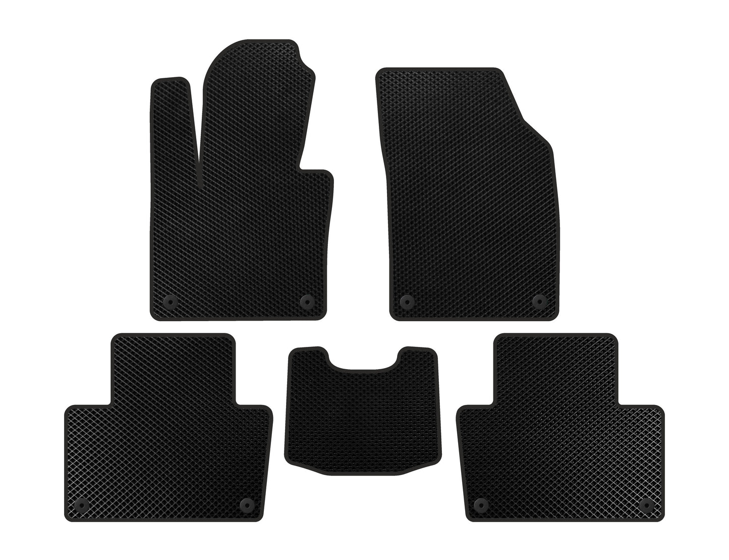 EVA Floor Mats (2020-, Black) for Volvo XC90 2015- - image 1