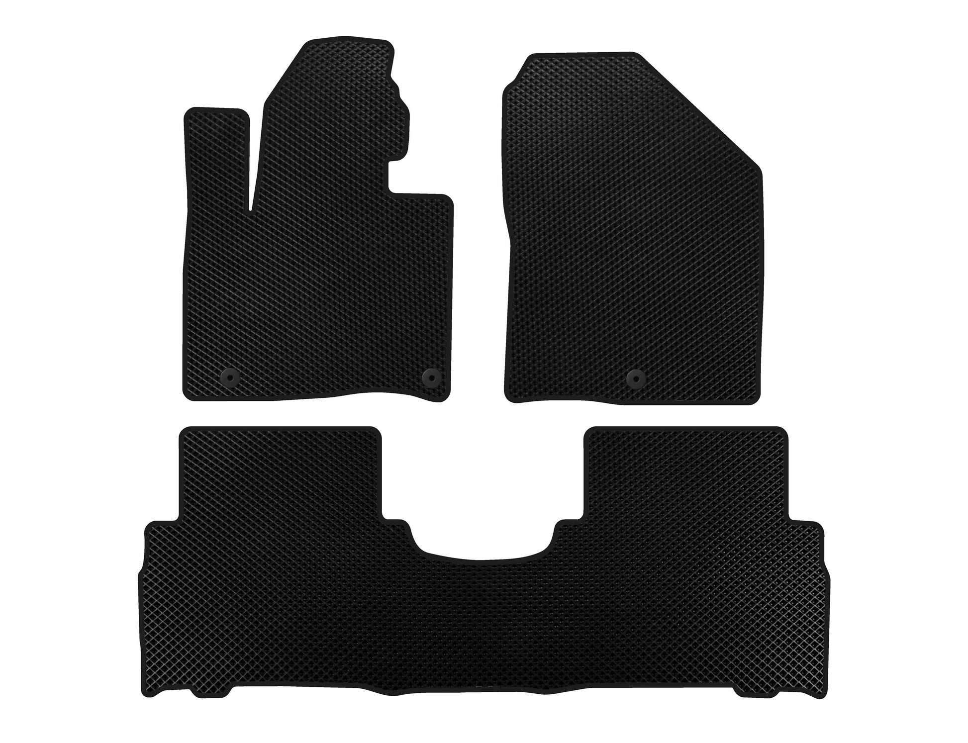 EVA Floor Mats (2014-2018, 5-Seater, Black) for Kia Sorento III UM 2014-2020 - image 1