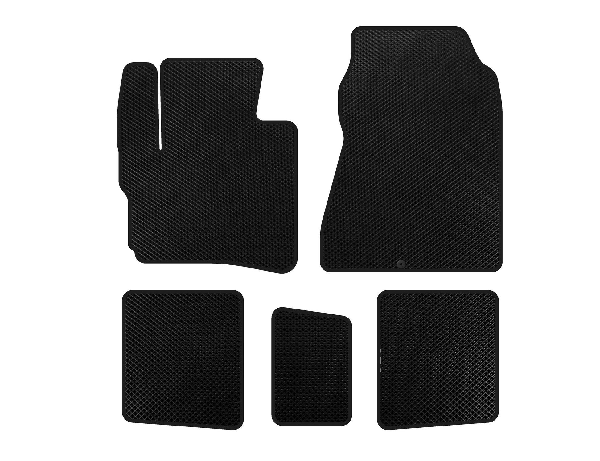 EVA Floor Mats (HB, Black) for Toyota IQ 2008-2015 - image 1