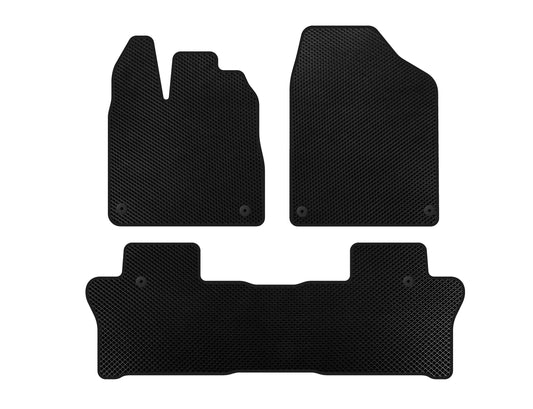 EVA Floor Mats (2 Rows, Black) for Honda Pilot 2015-2022 - image 1