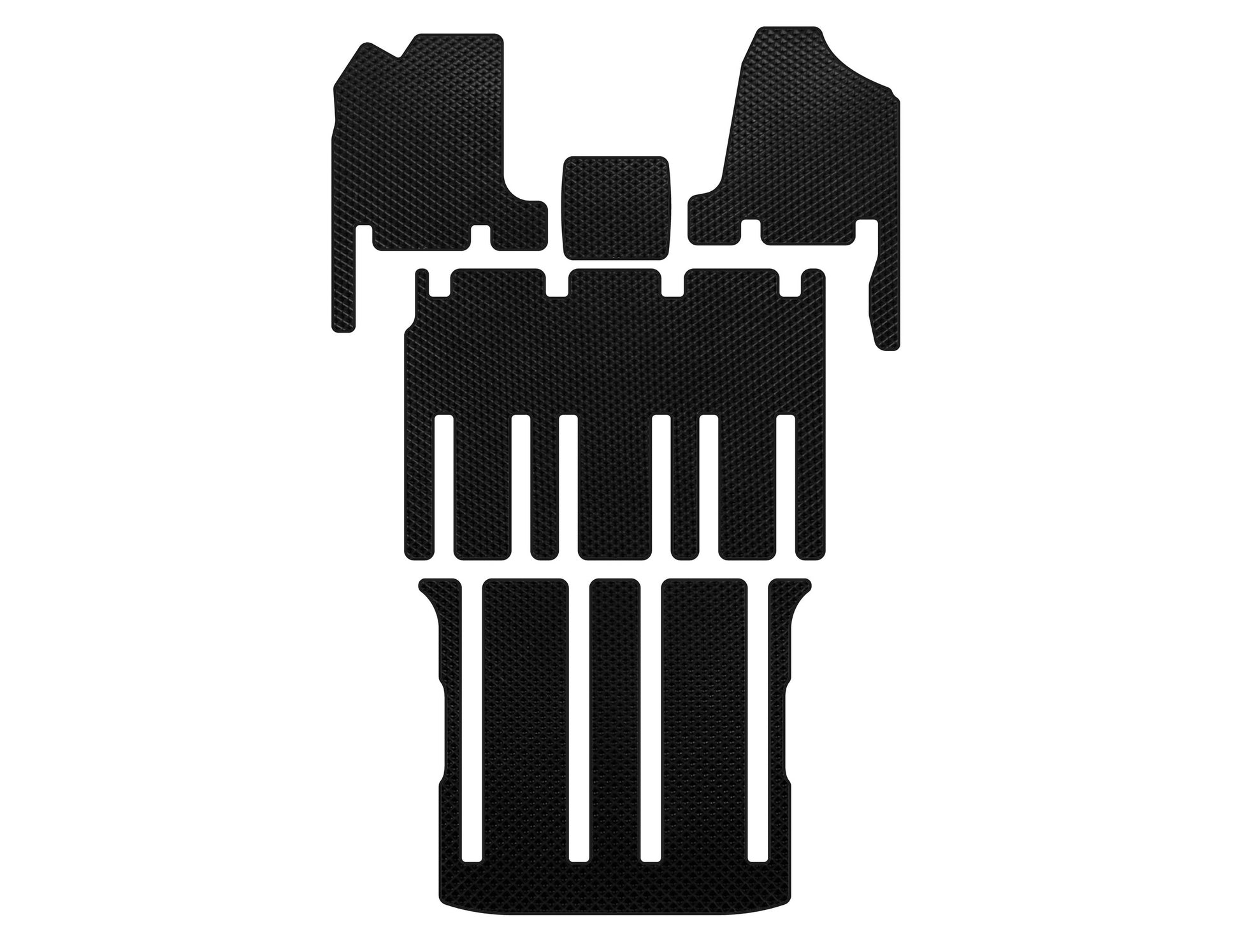 EVA Floor Mats (3 Rows, Black) for Kia Carnival 2002-2013 - image 1