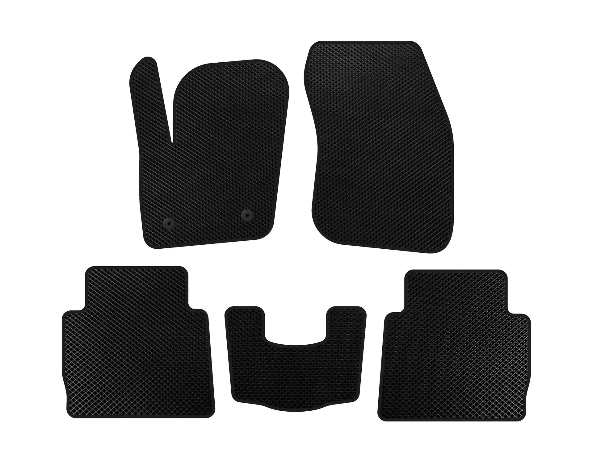 EVA Floor Mats (2012-2016, SD, Black) for Ford Fusion 2012-2020 - image 1