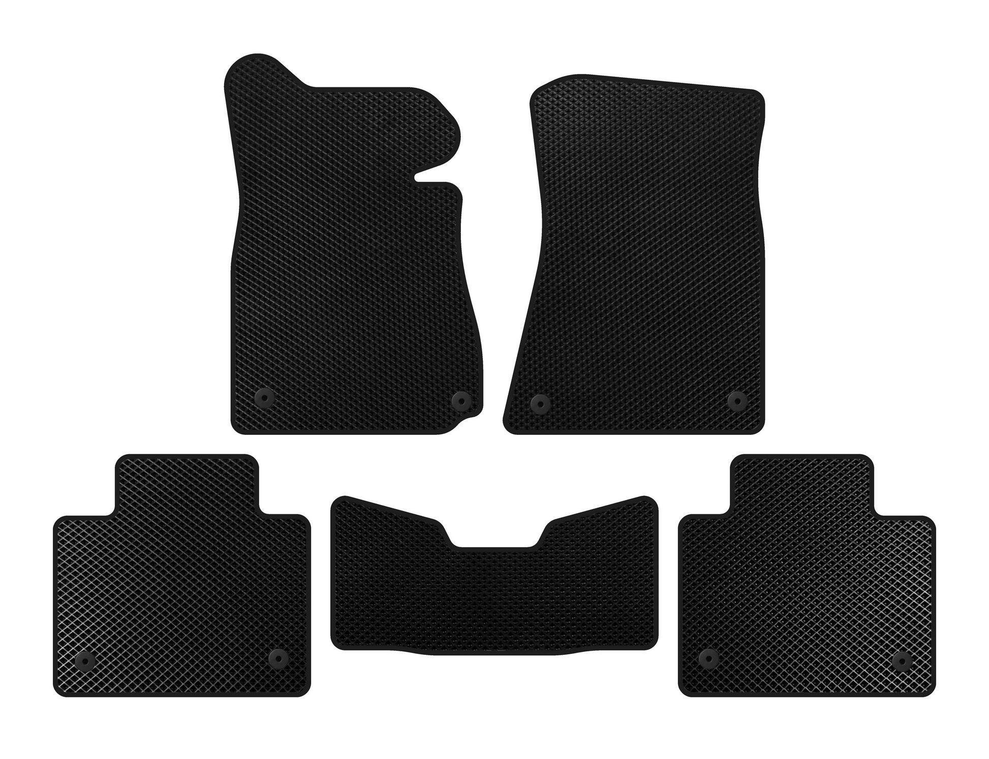 EVA Floor Mats (2011-2015, SD, 2WD, Black) for Lexus GS 2011-2020 - image 1