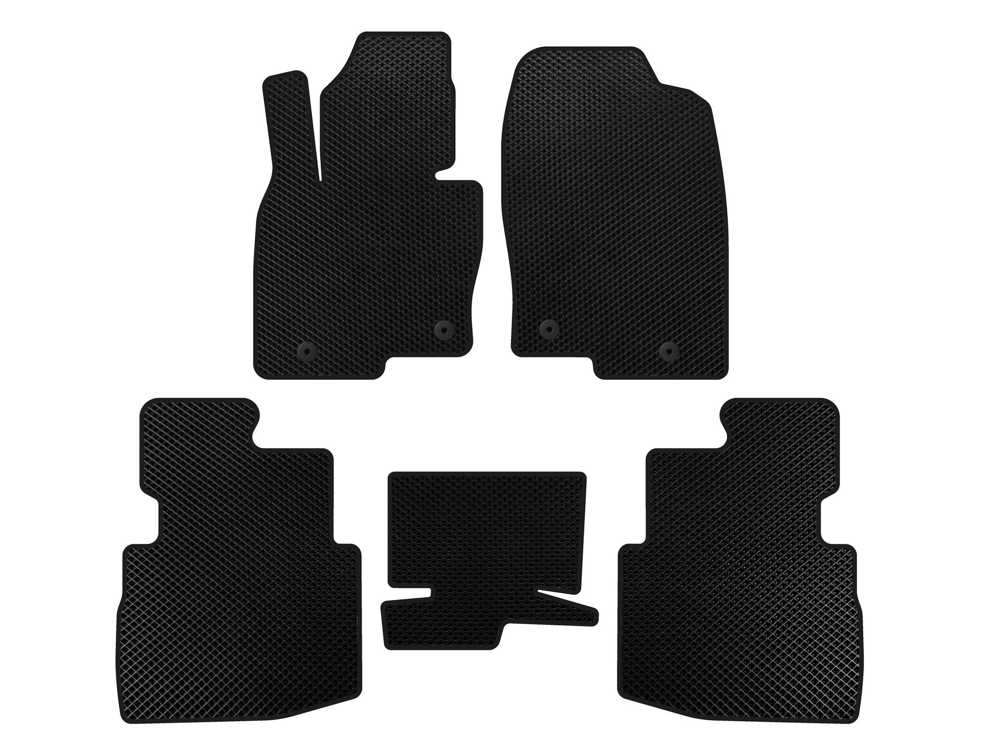 EVA Floor Mats (2 Rows, 7-Seater, Black) for Mazda CX-9 2017- - image 1