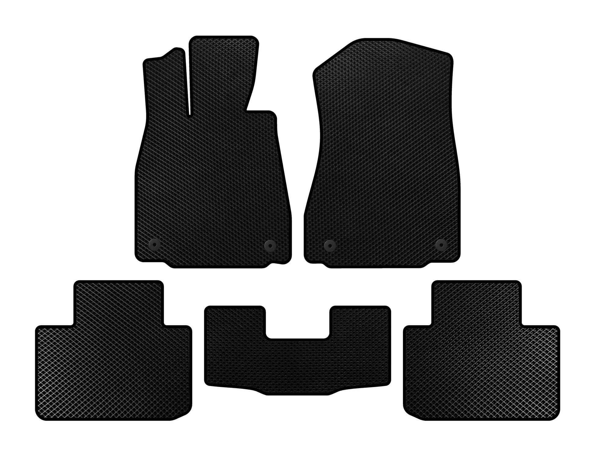 EVA floor mats (SD, Non-4WD, Black) for Lexus IS 2013- - image 1