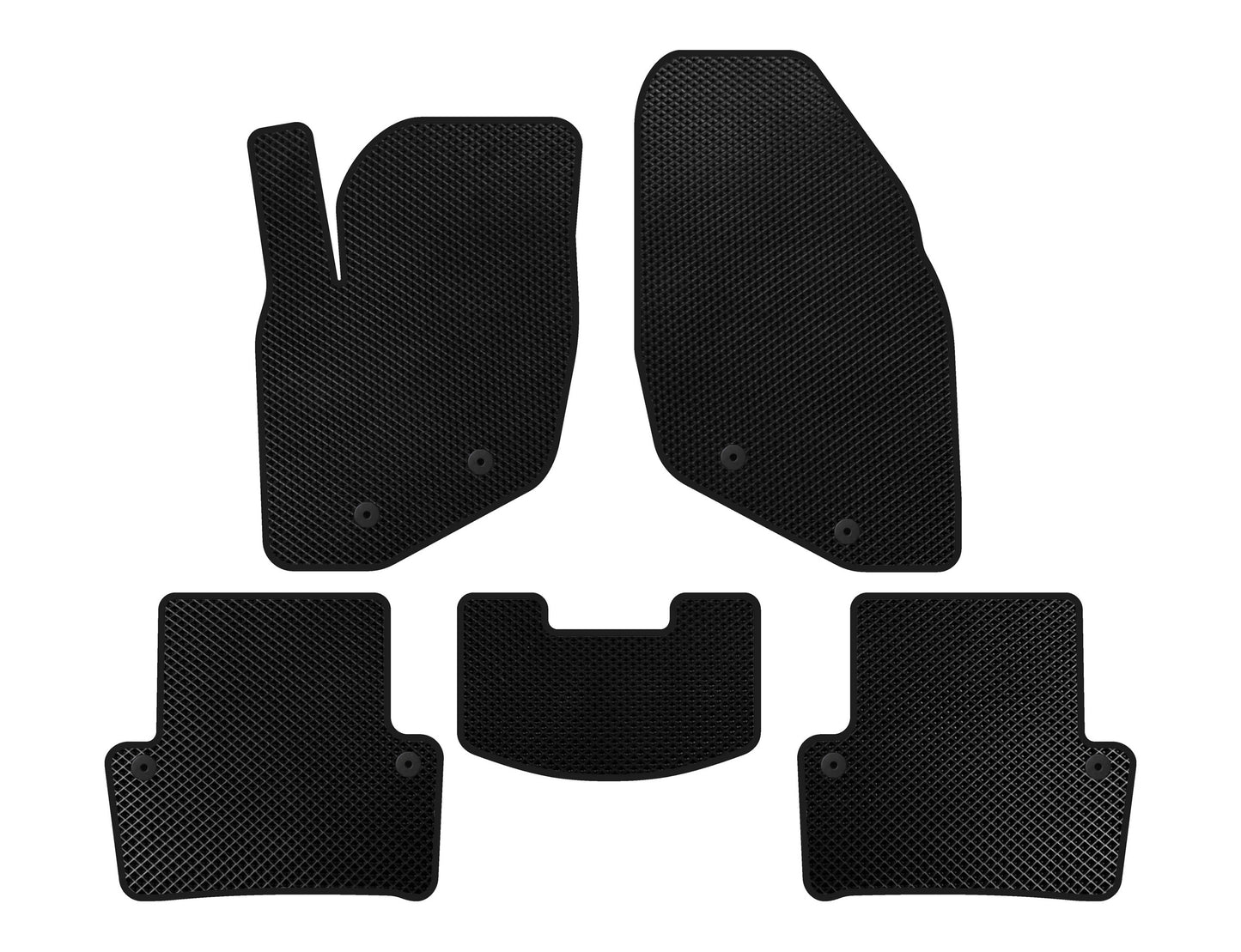 EVA Floor Mats (Black) for Volvo XC70 2000-2007 - image 1