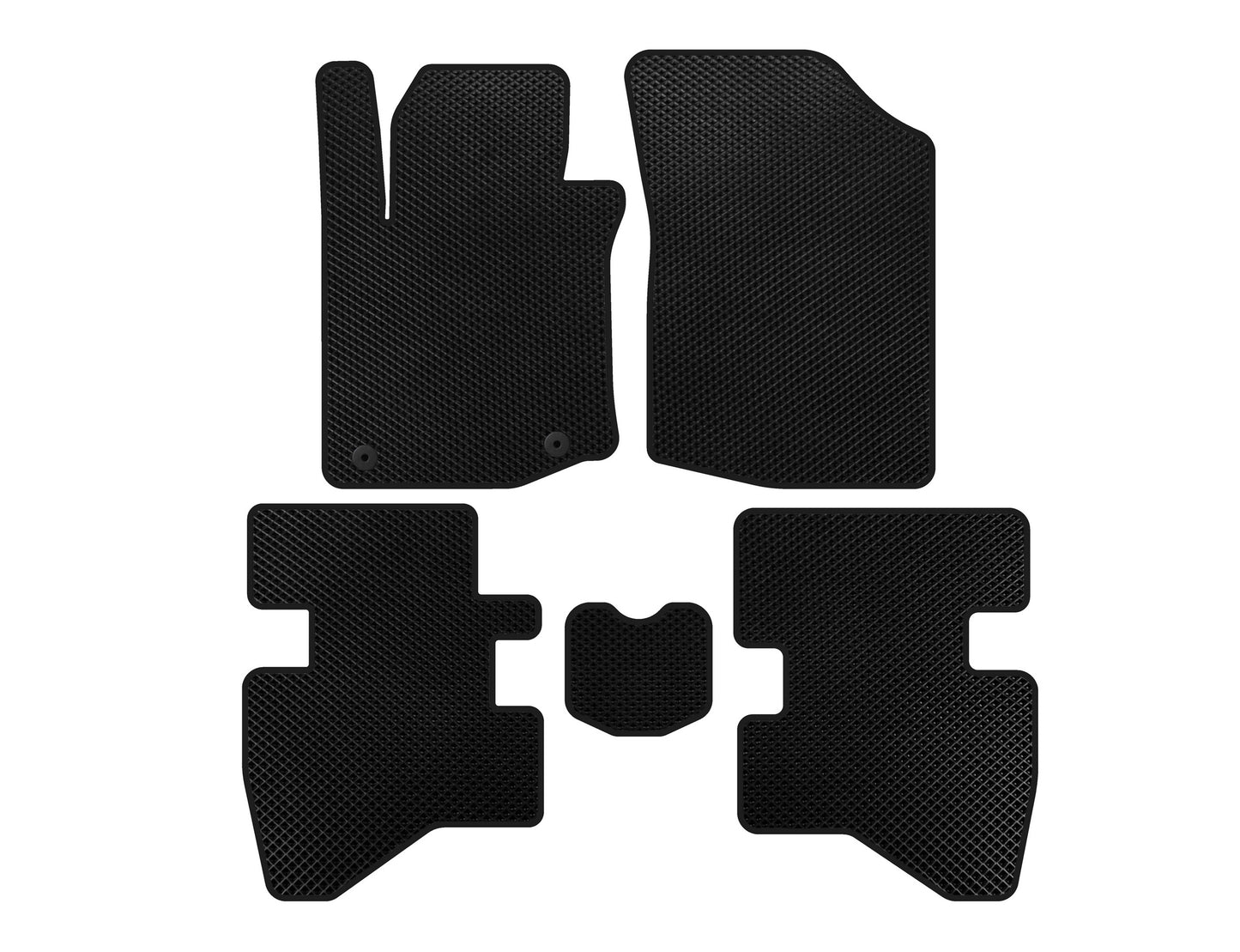 EVA Floor Mats (HB, Black) for Citroen C-1 2014-2021 - image 1