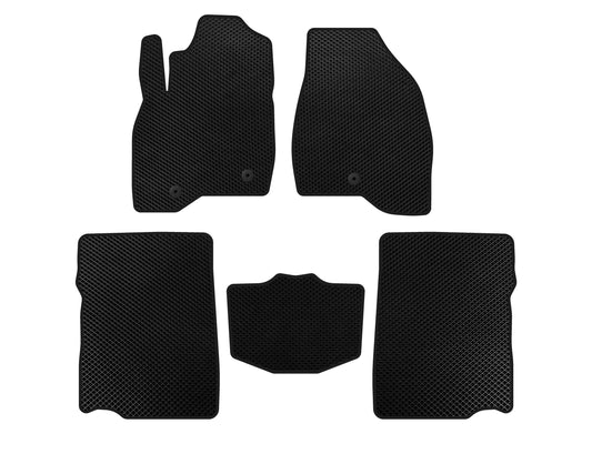 EVA Floor Mats (2017-2019, 2nd Row, 7-Seater, Black) for Ford Explorer 2011-2019 - image 1