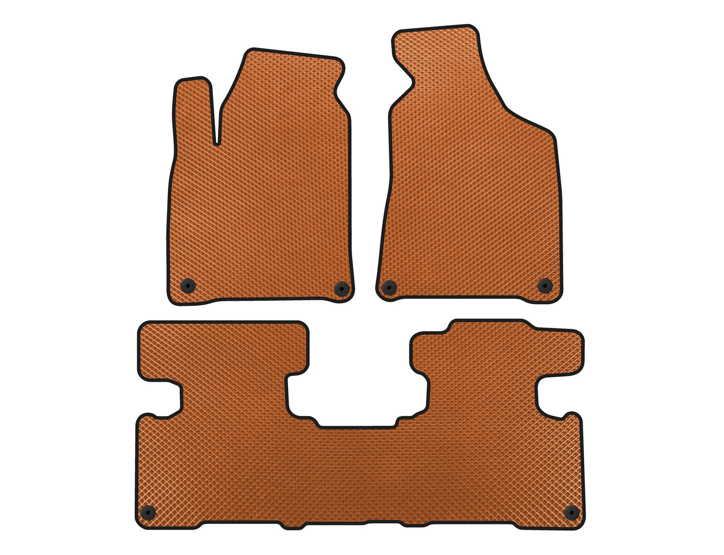 EVA Floor Mats (2010-2016, Orange) for SsangYong Korando 2010-2019 - image 1