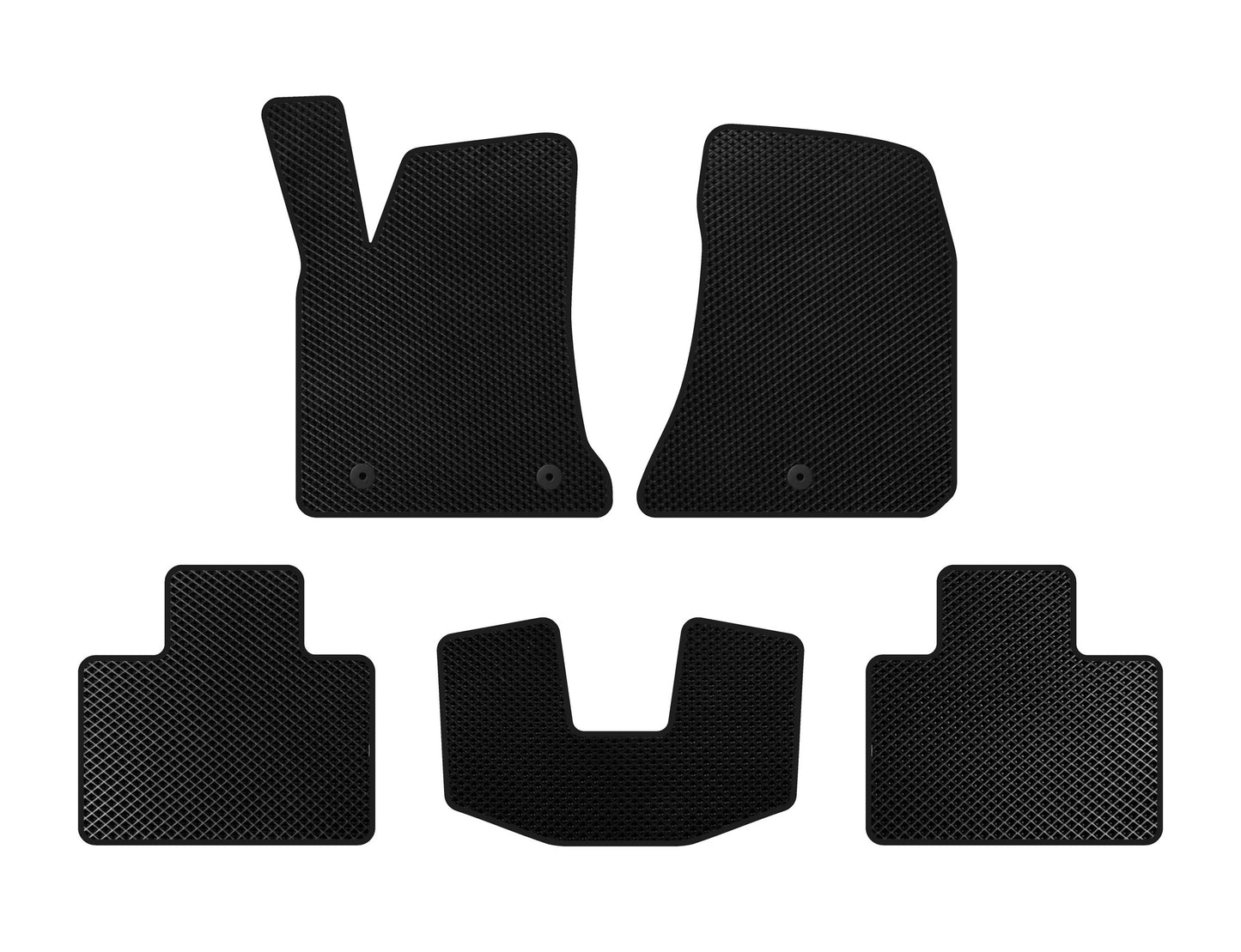 EVA Floor Mats (2015-2023, SD, Black) for Dodge Charger 2010-2023 - image 1
