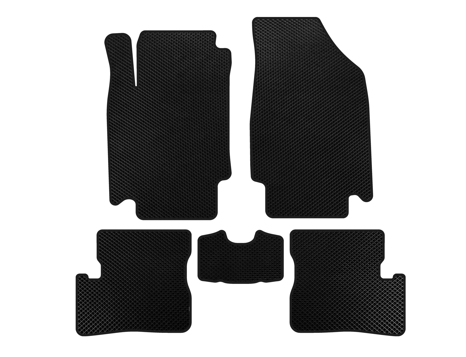 EVA Floor Mats (HB, Black) for Nissan Micra K12 2003-2010 - image 1