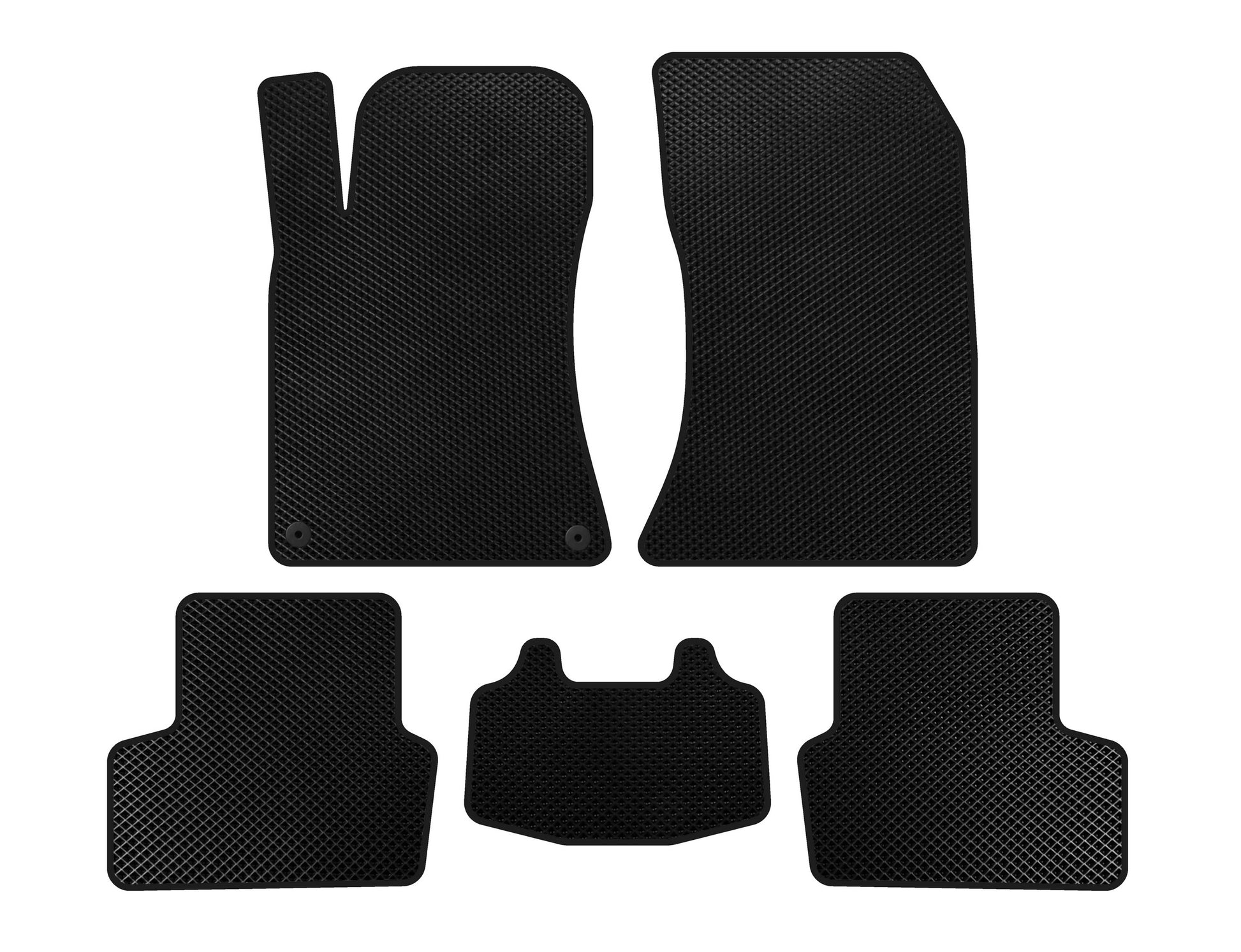 EVA Floor Mats (SD, Black) for Mercedes CLA C117 2013-2019 - image 1
