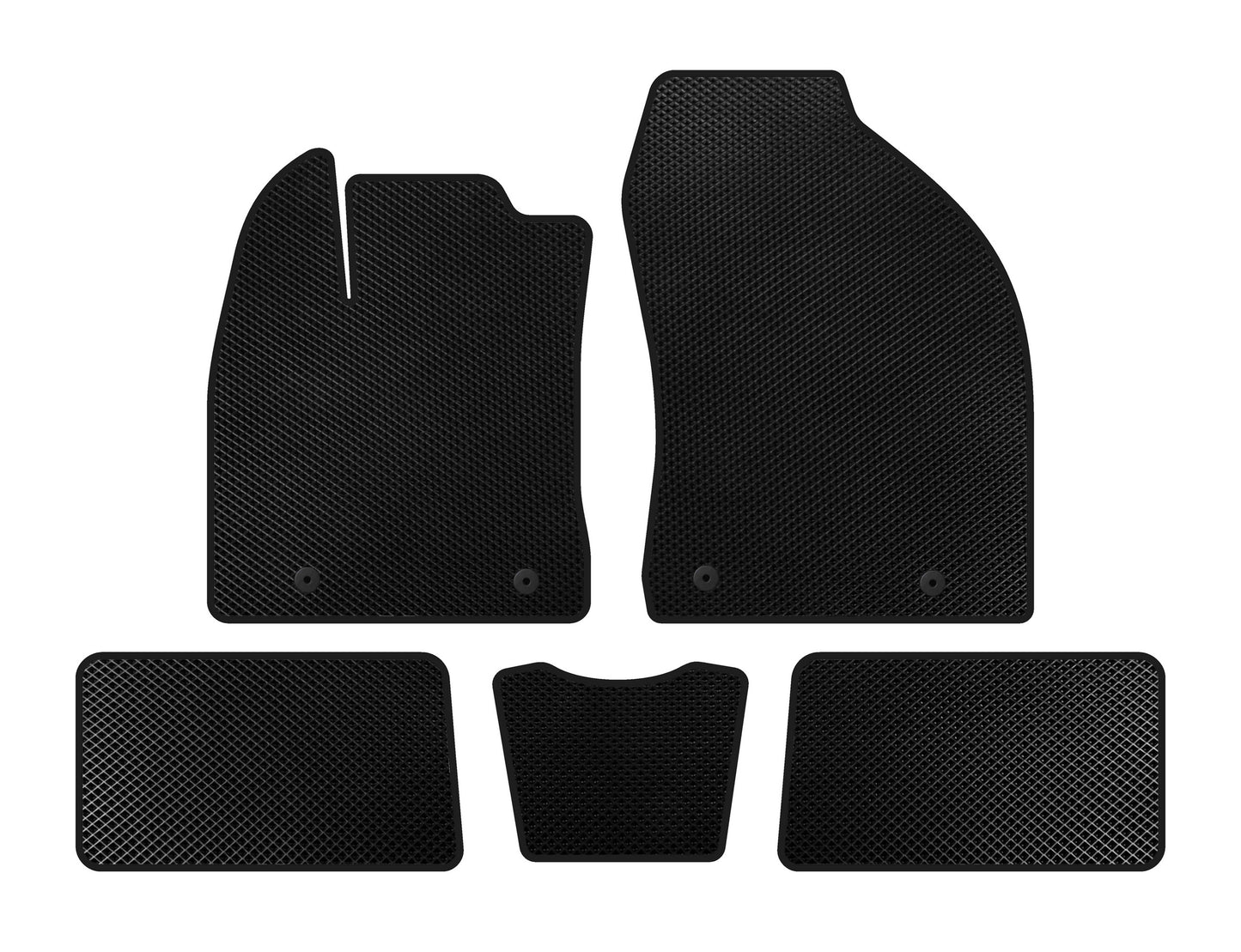 EVA Floor Mats (HB, Hybrid, Black) for Lexus CT200H 2011-2022 - image 1
