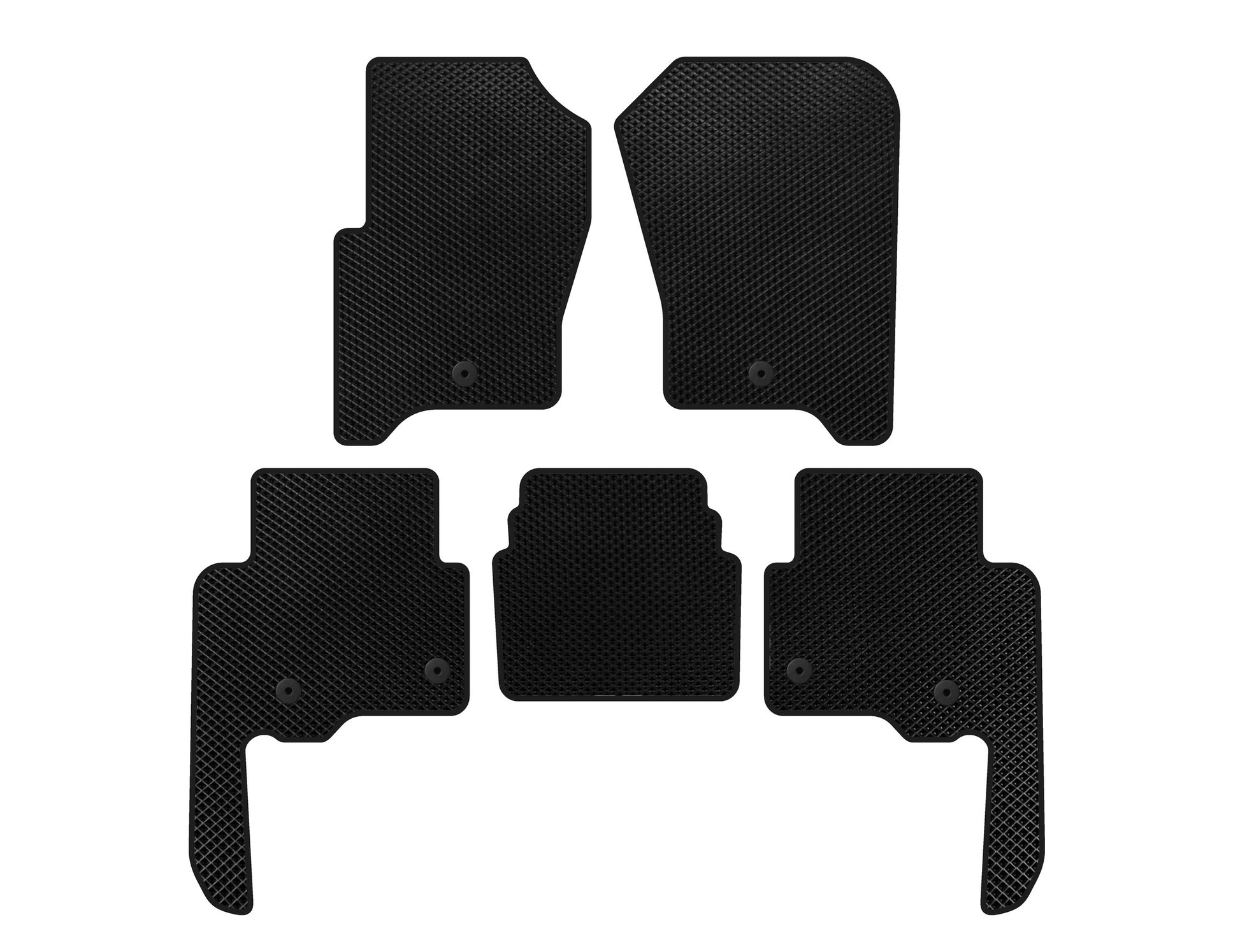 EVA V2 Floor Mats (Black) for Land Rover Discovery IV 2009-2017 - image 1