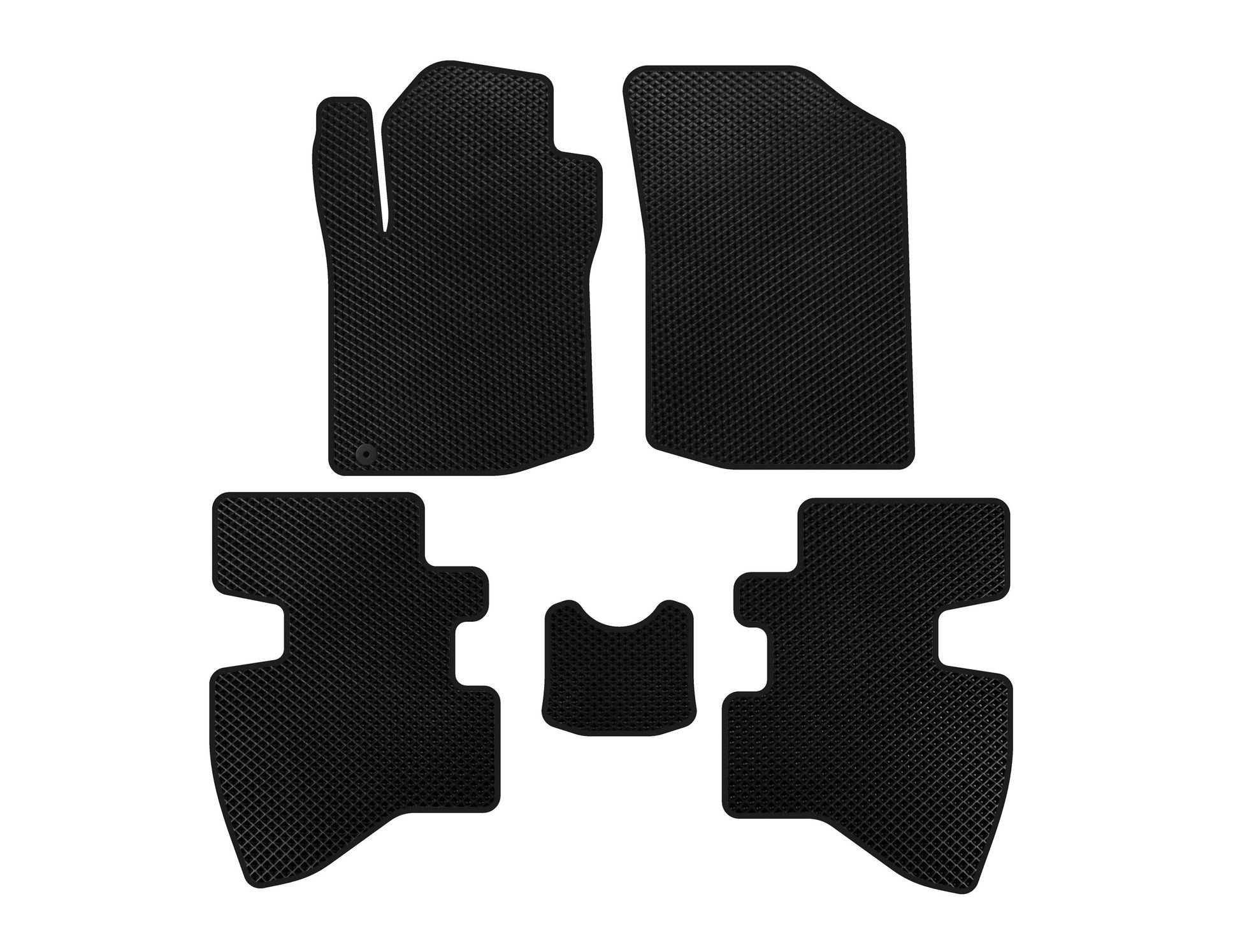 EVA Floor Mats (2007-2009, HB, 3-Door, Black) for Toyota Aygo 2007-2014 - image 1
