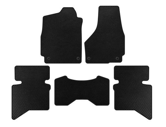 EVA Floor Mats (2009+, 5-Seater/Double Cab, Black) for Dodge RAM (DS/DJ/D2) 2009–2024 - image 1