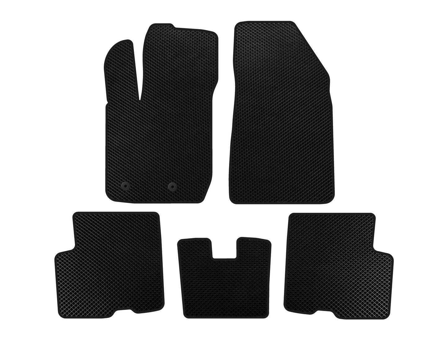 EVA Floor Mats (Front-Wheel Drive, Black) for Renault Arkana 2019- - image 1