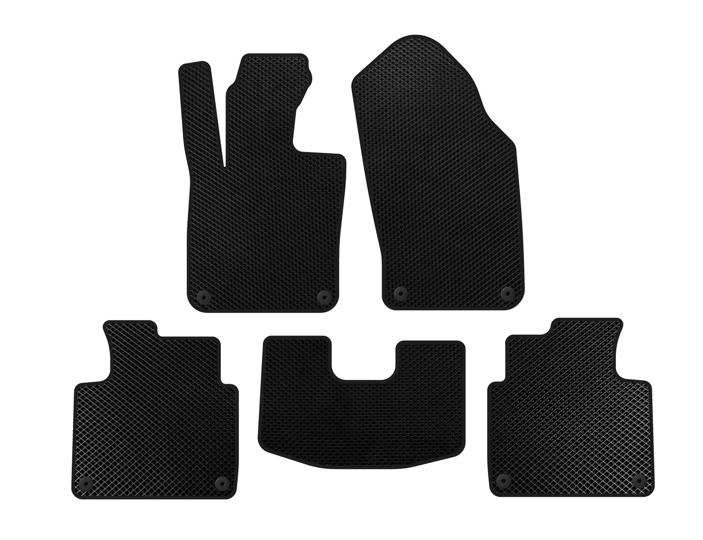 EVA Floor Mats (SD, Short Base, Black) for Volvo S90/V90 2016- - image 1