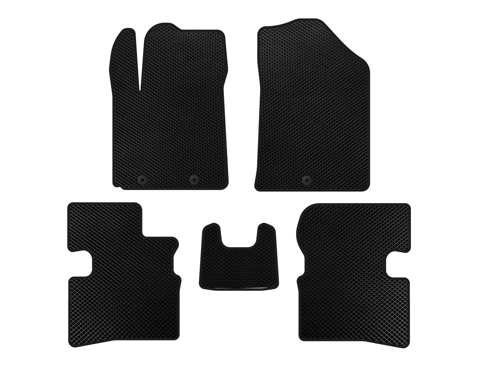 EVA Floor Mats (2009-2011, HB, Black) for Kia Picanto 2004-2011 - image 1