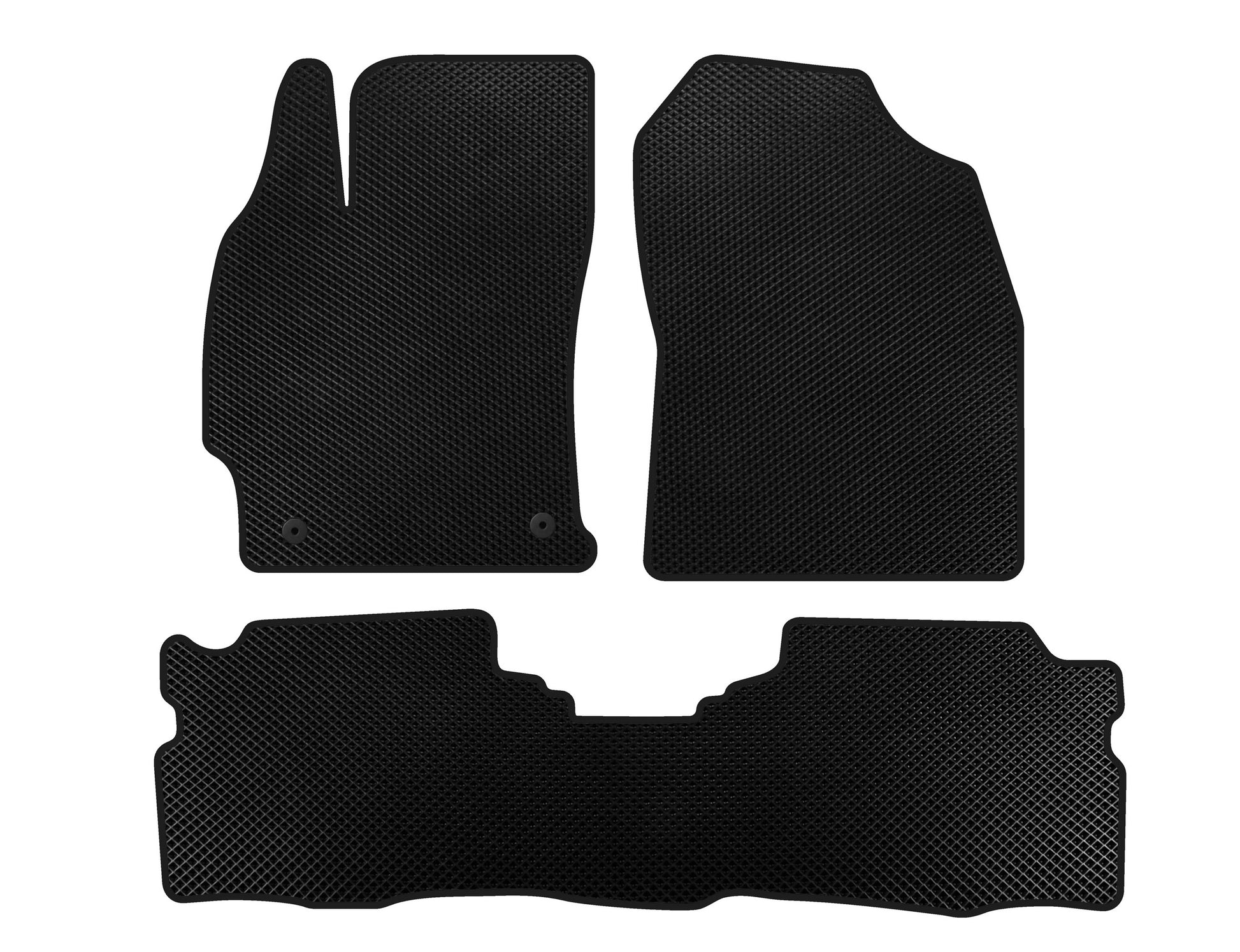 EVA Floor Mats (LB, Hybrid, Black) for Toyota Prius 2015-2022 - image 1