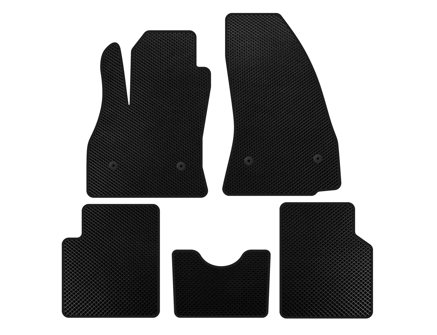 EVA Floor Mats (for 500L, Black) for Fiat 500/500L 2013-2022 - image 1