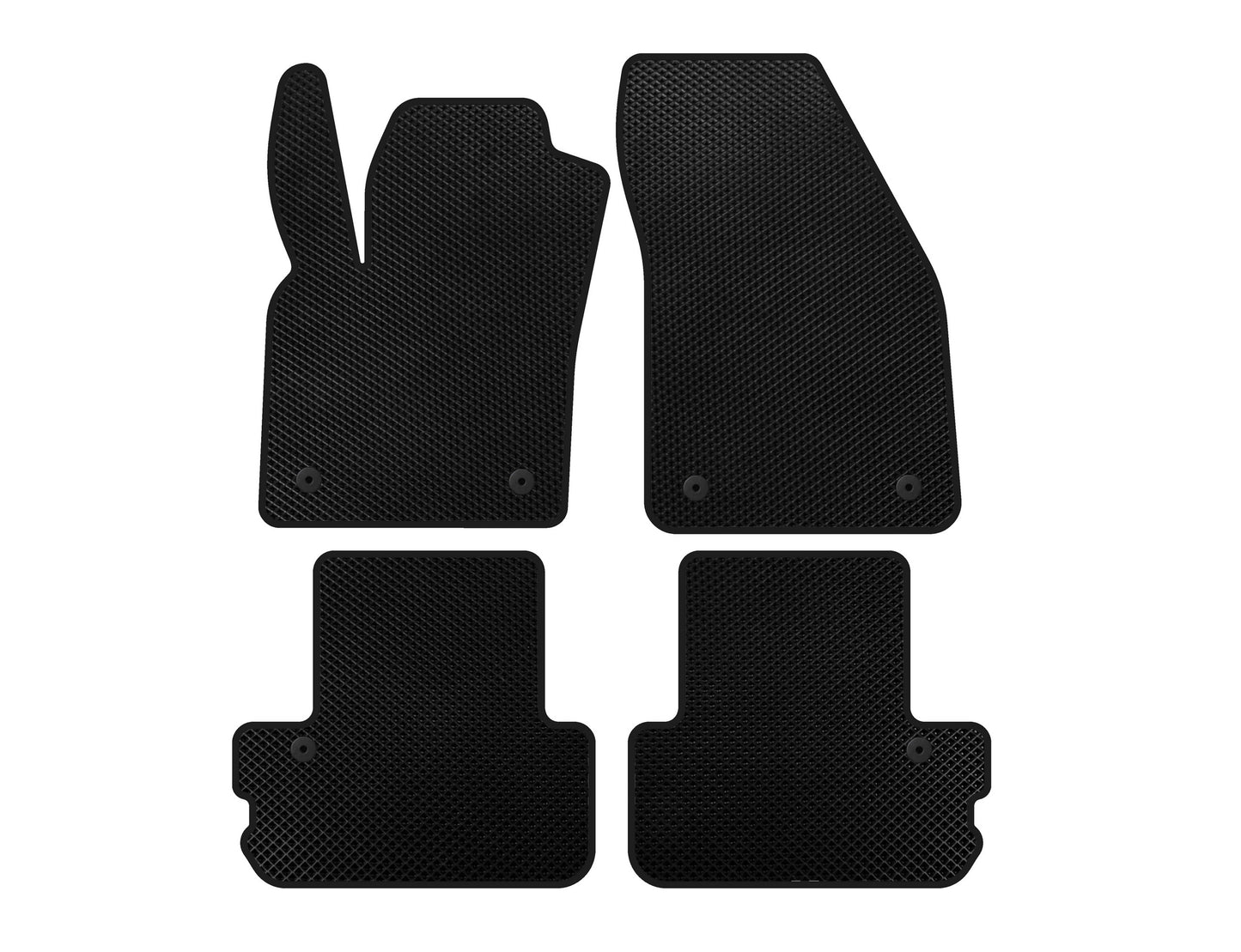 EVA Floor Mats (Cabriolet, Black) for Volvo C70 2006-2010 - image 1