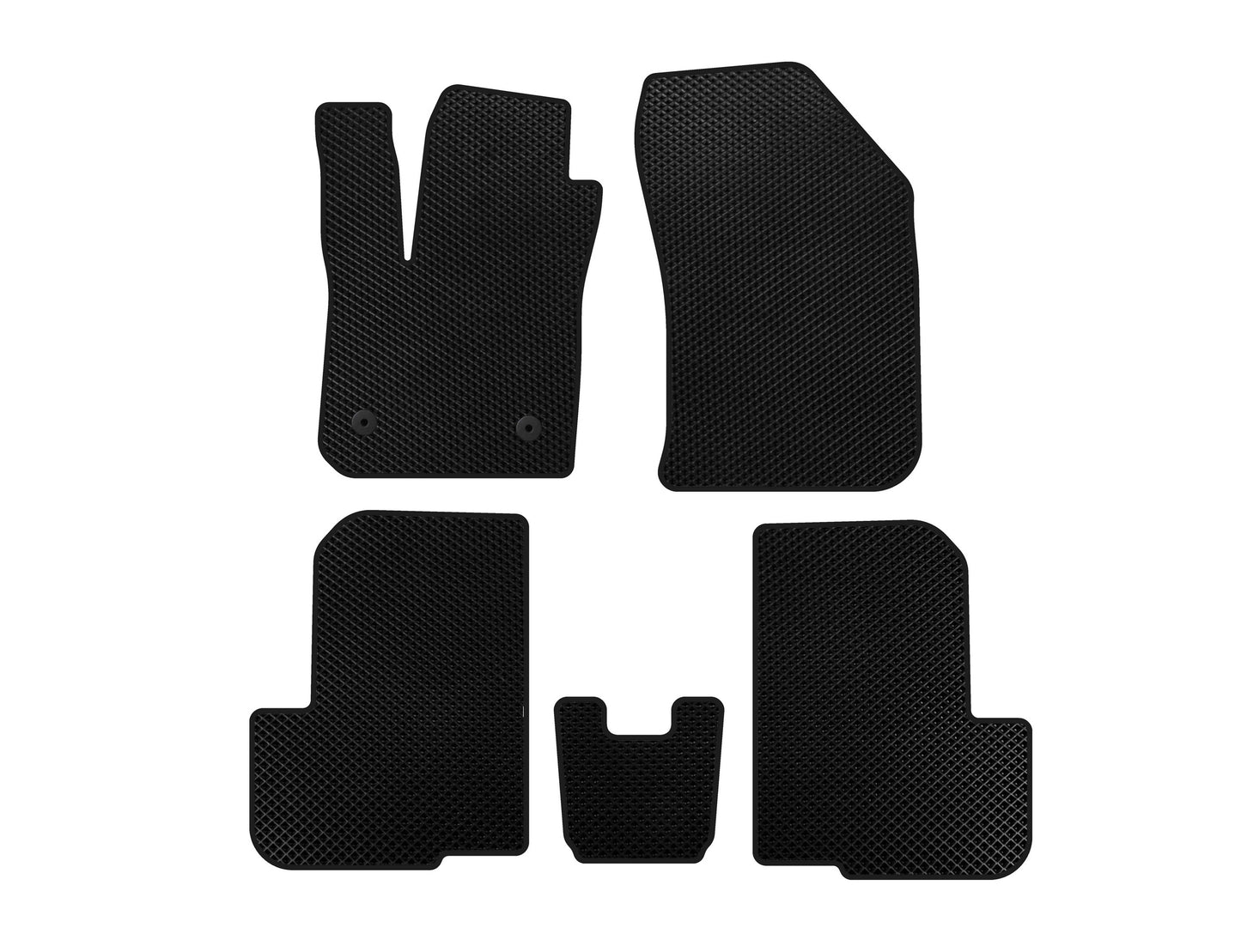 EVA Floor Mats (2 Rows, 7-Seater, Black) for Dacia Lodgy 2012-2022 - image 1