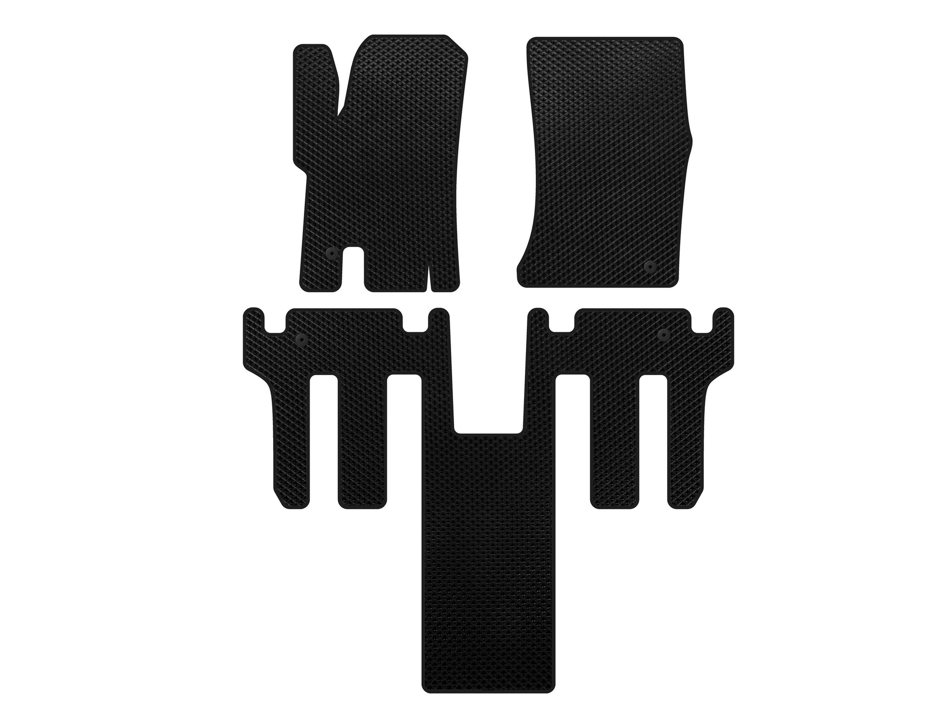 EVA Floor Mats (2 Rows, Black) for Ssang Yong Rodius - image 1