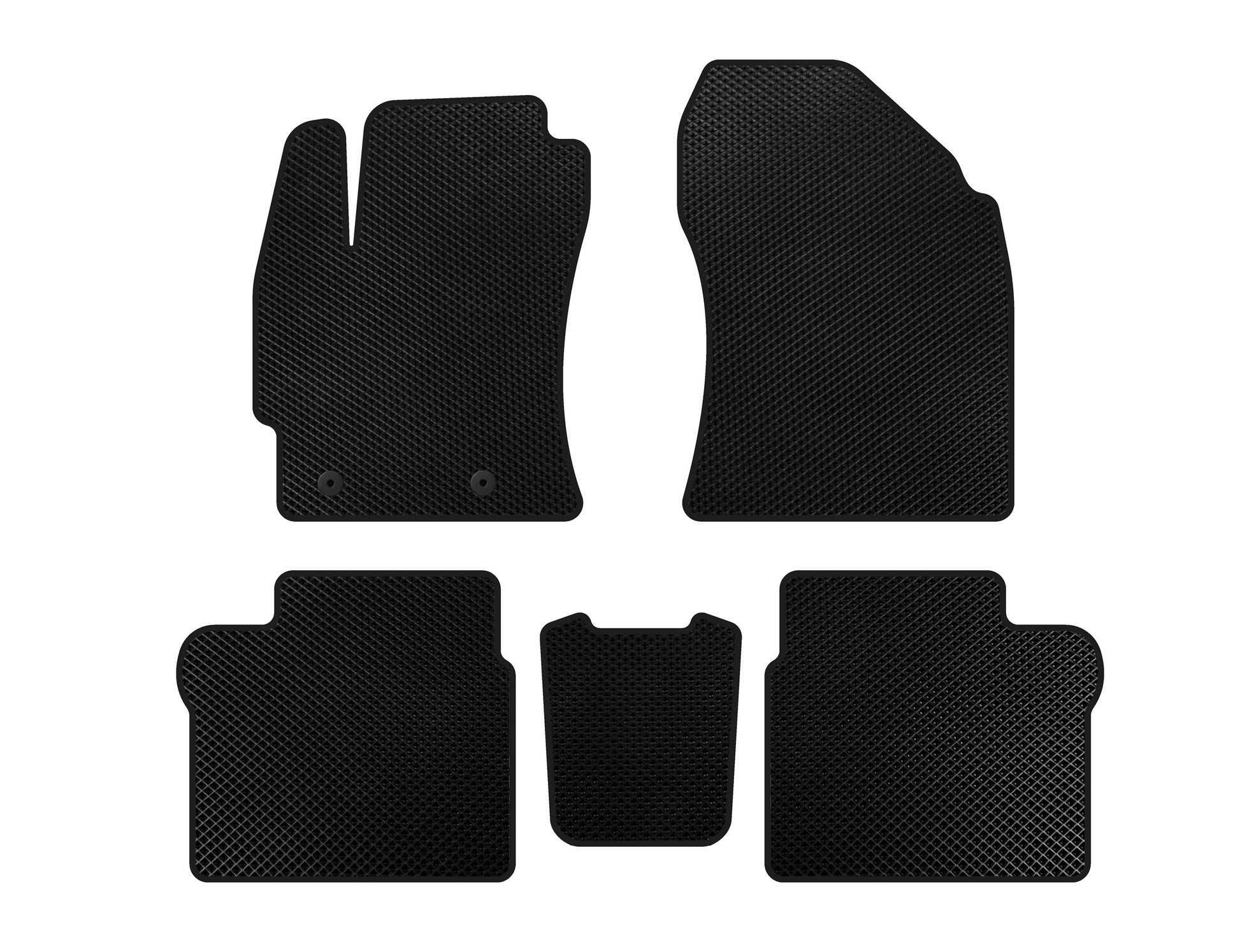 EVA Floor Mats (2016-2019, SD, Black) for Toyota Corolla 2013-2019 - image 1