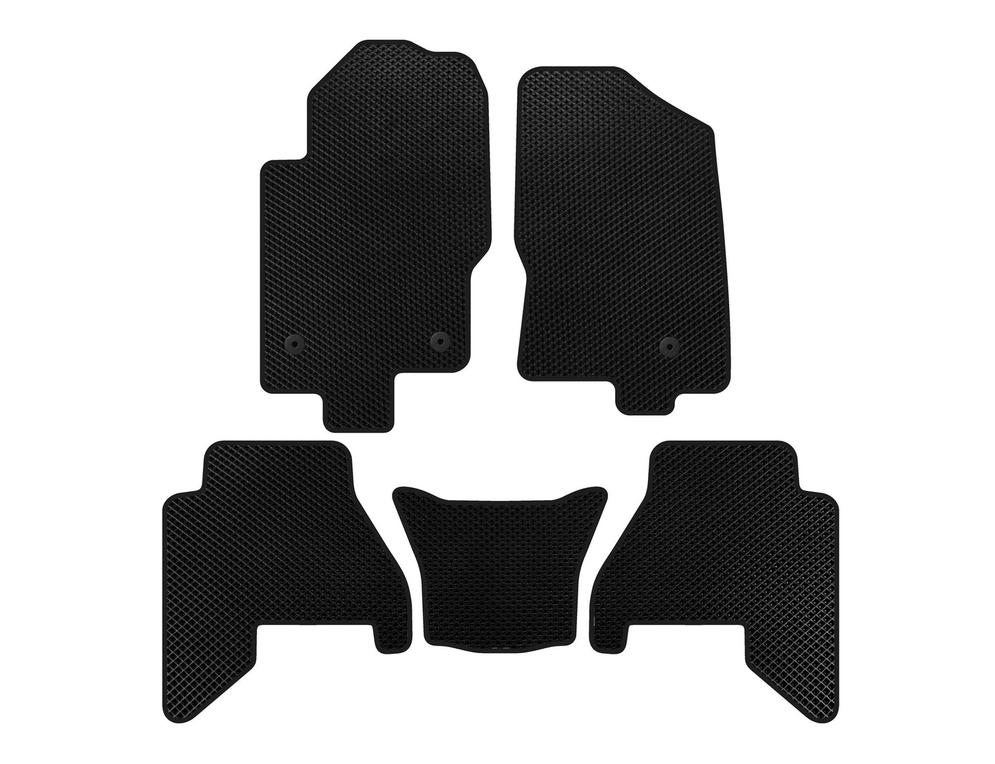 EVA V2 Floor Mats (2 Rows, Black) for Nissan Pathfinder R51 2005-2014 - image 1