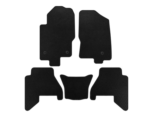 EVA V2 Floor Mats (2 Rows, Black) for Nissan Pathfinder R51 2005-2014 - image 1