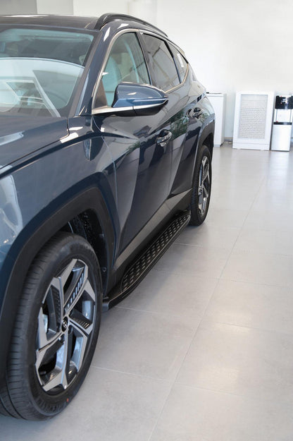 Side sills Shining Black (2 pcs., Aluminum) for Hyundai Tucson NX4 2021↗ - image 3