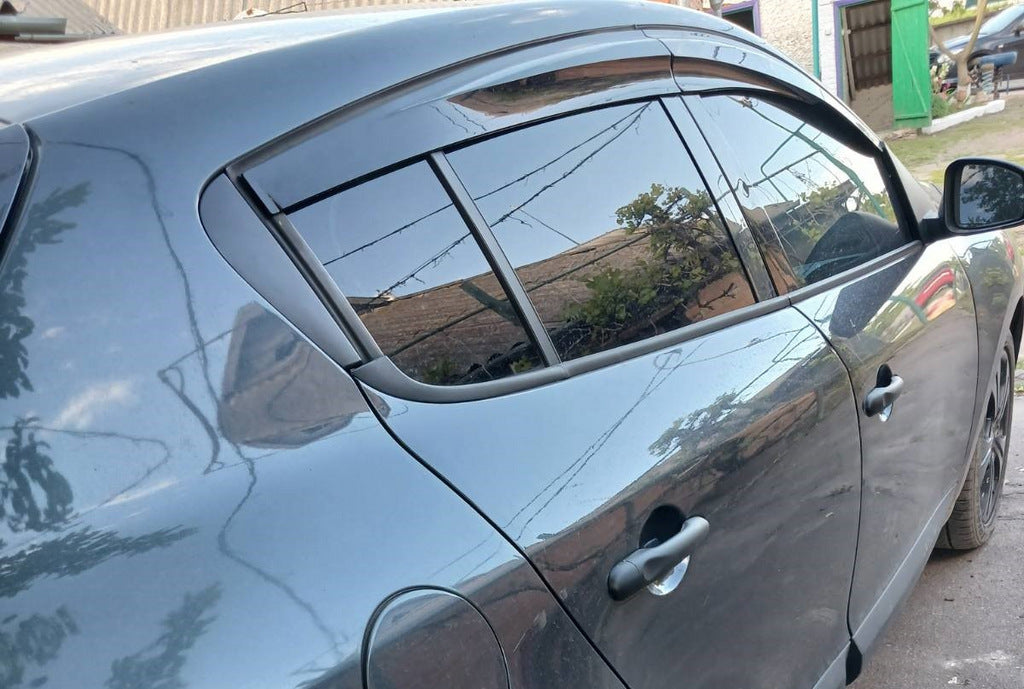Window Deflectors HB (4 pcs, Sunplex Sport) for Renault Megane III 2009-2016 - image 3