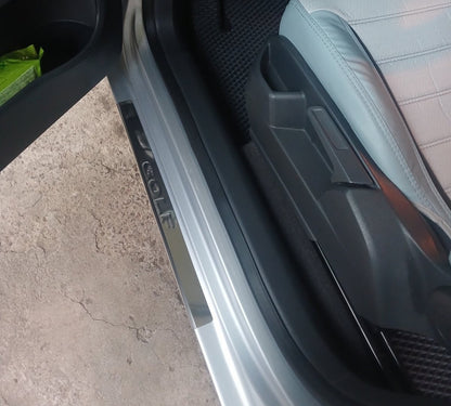 Carmos V2 Stainless Steel Door Sill Protectors (4 pcs) for Volkswagen Golf 5 2003-2009 - image 1