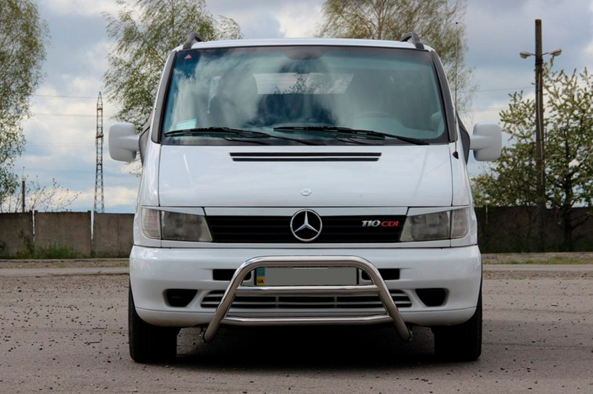 Bull Bar WT022 (Stainless Steel) for Mercedes Vito W638 1996-2003 - image 1