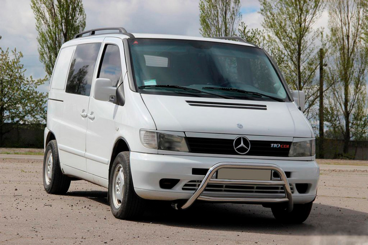 Bull Bar WT022 (Stainless Steel) for Mercedes Vito W638 1996-2003 - image 2