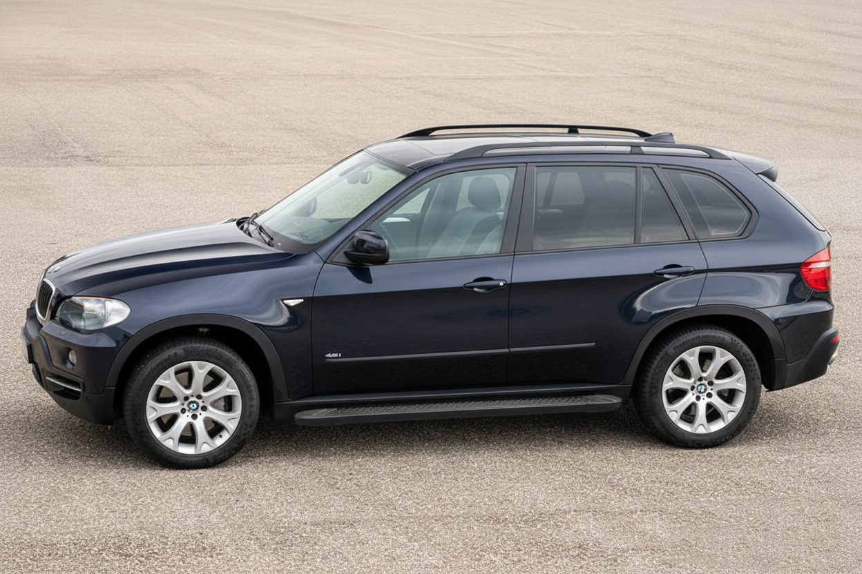 Side Steps Allmond Black (2 pcs, Aluminum) for BMW X5 E-70 2007-2013 - image 1