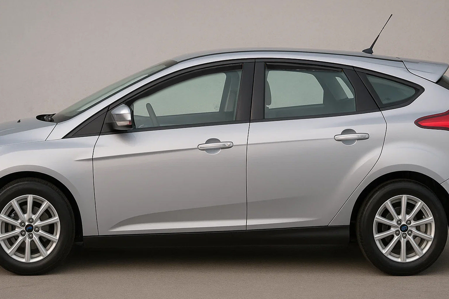 In-Channel Window Deflectors Niken Luxury (SD/HB, 4 pcs) for Ford Focus III 2011-2017 - image 1