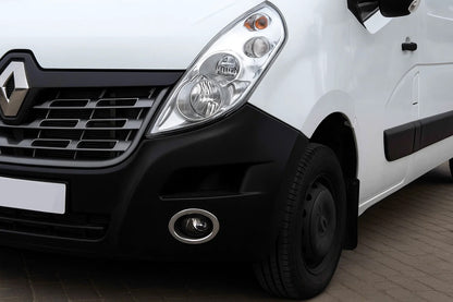 Fog Light Covers Carmos (2 pcs, Stainless Steel) for Renault Master 2011-2023 - image 1