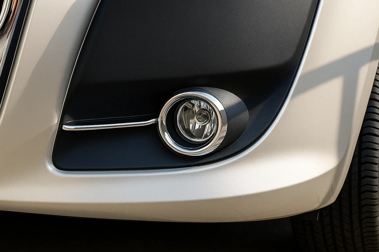 Fog Light Trims with Stripes (2010-2015, 4 pcs, Stainless Steel) for Fiat Doblo II 2010-2022 - image 3