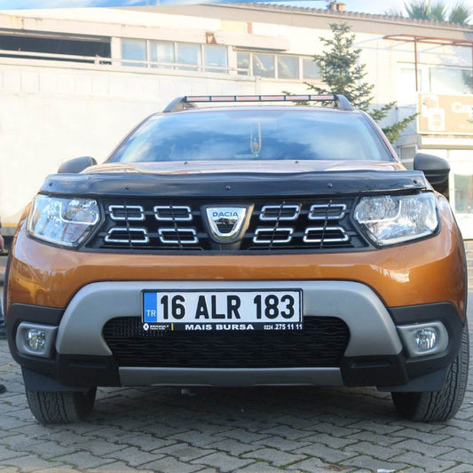 Covers for fog lights (ABS, grey) for Dacia Duster 2018-2024 - Reelken Auto