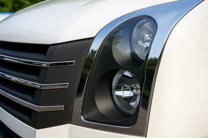 Headlight Covers (2 pcs, Stainless Steel) for Volkswagen Crafter 2006-2016 - image 4