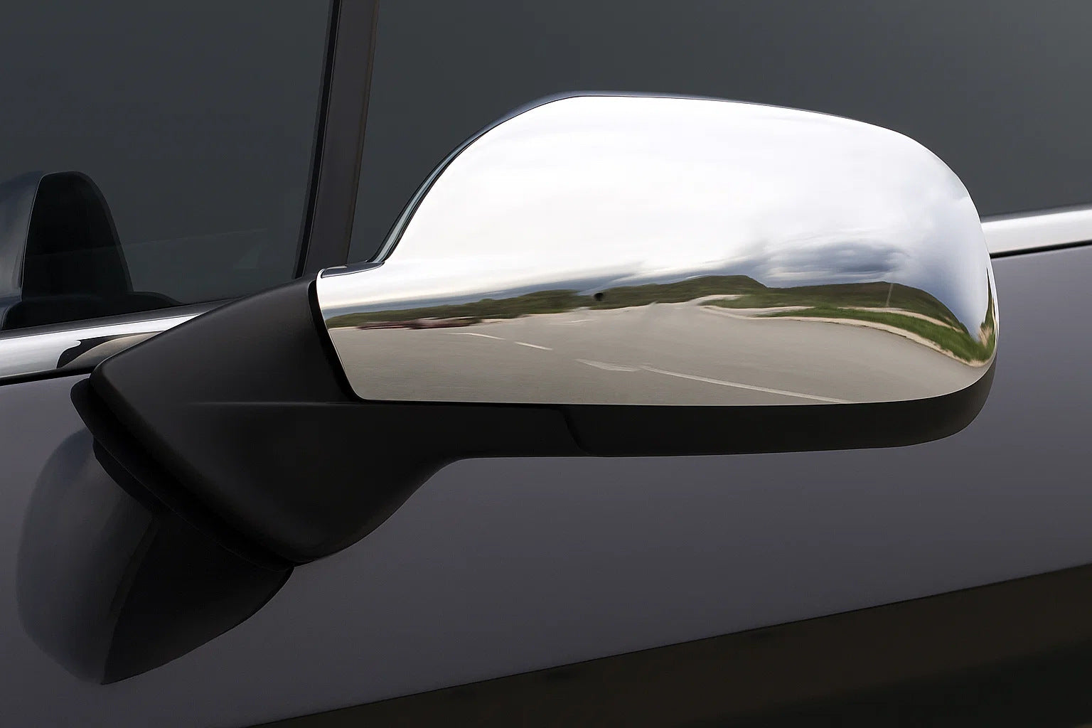 Chrome Mirror Covers (2 pcs) for Peugeot 407 2004-2011 - image 3