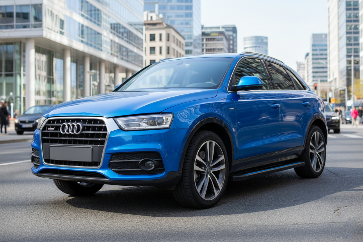 Side Steps Maya Blue (2 pcs, Aluminum) for Audi Q3 2011-2019 - image 1