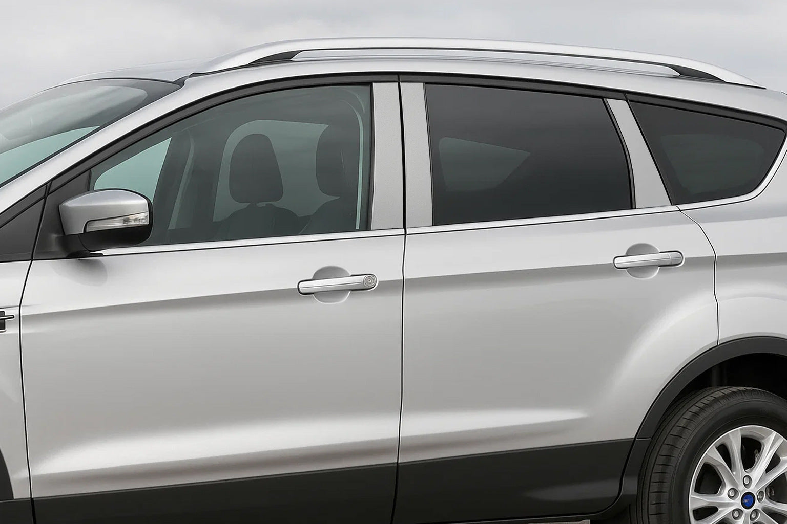 Stainless Steel Door Pillar Trim for Ford Kuga/Escape 2013-2019 - image 1