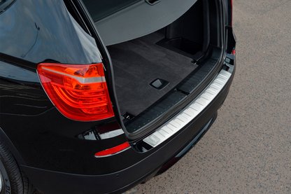 Stainless Steel Rear Bumper Protector OmsaLine (matte, stainless) for BMW X3 F25 2011-2018 - image 6