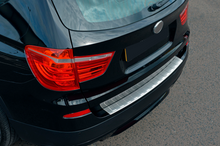 Stainless Steel Rear Bumper Protector OmsaLine (matte, stainless) for BMW X3 F25 2011-2018 - image 1
