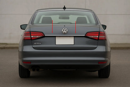 Trim above license plate (Carmos stainless steel) for Volkswagen Jetta 2011-2018 - image 1