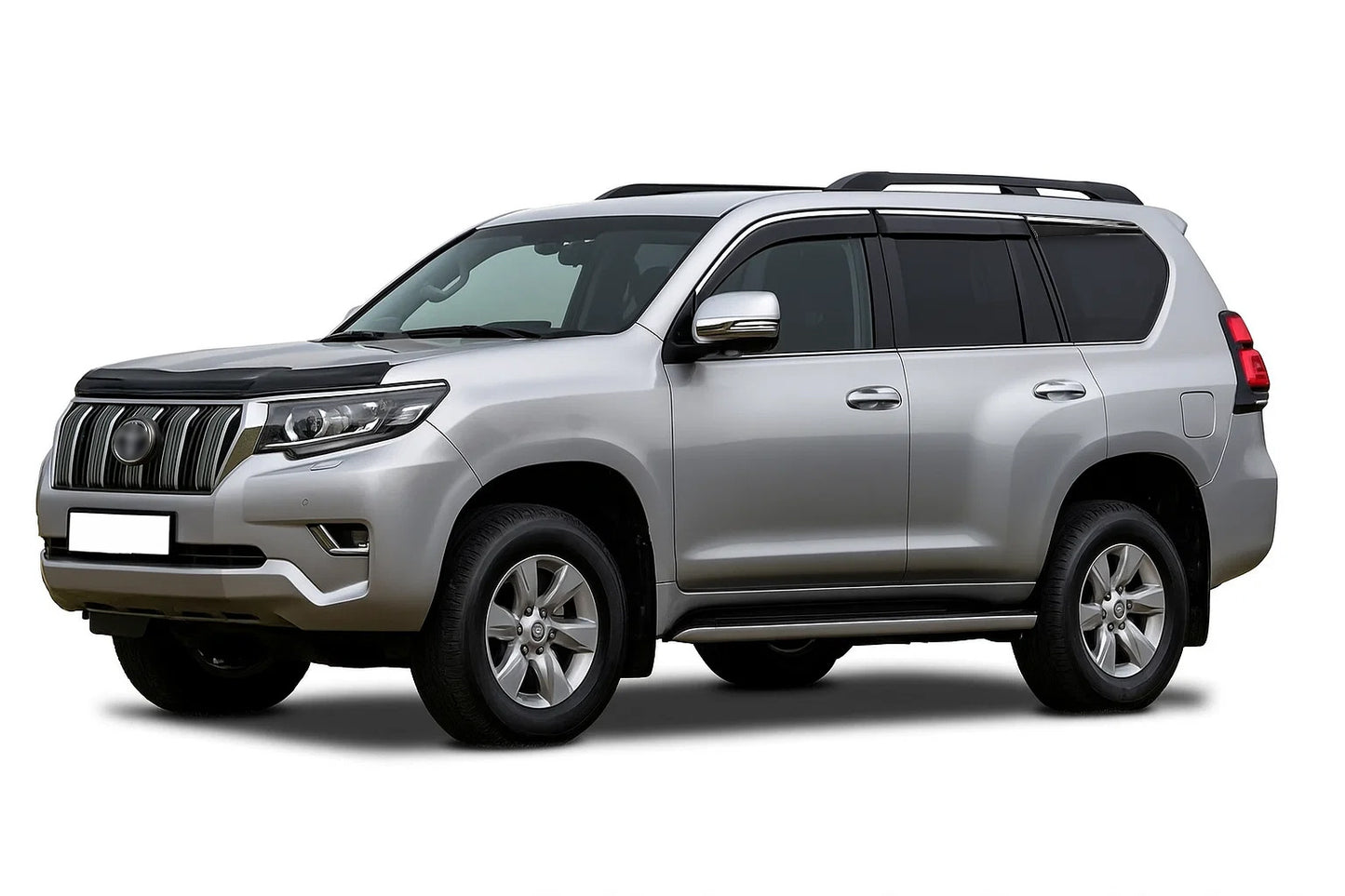 Window Deflectors with Chrome Trim Niken Luxury (6 pcs) for Toyota Land Cruiser Prado 150 2009-2023 - image 1