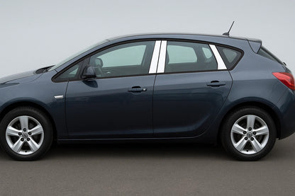 Stainless Steel Door Pillar Covers (HB/SD) (6 pcs) for Opel Astra J 2009-2015 - image 1